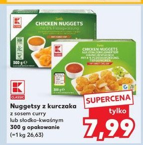 Nuggetsy z kurczaka z  sosem curry K-classic promocja