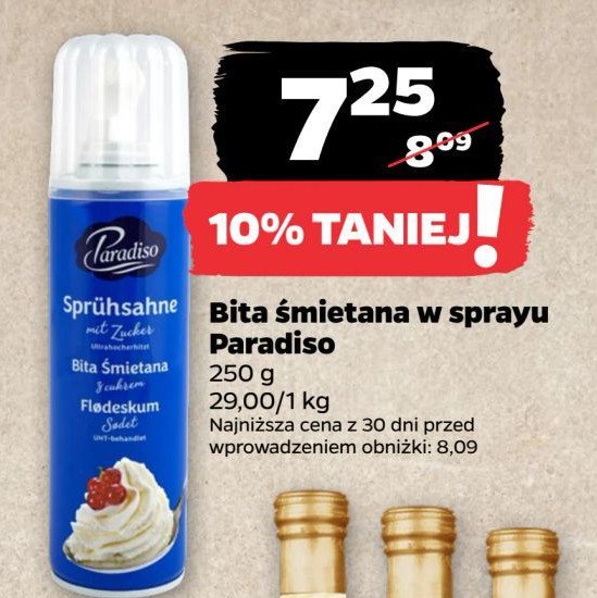 Bita śmietana delikatna w sprayu Paradiso promocja