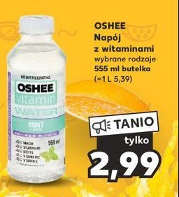 Napój mint Oshee vitamin water promocja