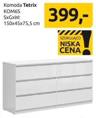 Komoda Tetrix KOM6S promocja w Black Red White
