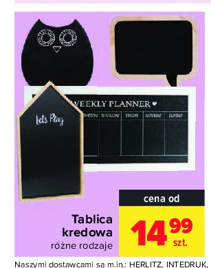 Tablica kredowa czarna promocja