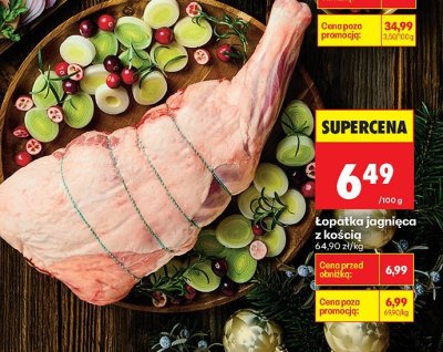Łopatka jagnięca z kością 200-700g promocja w Biedronka
