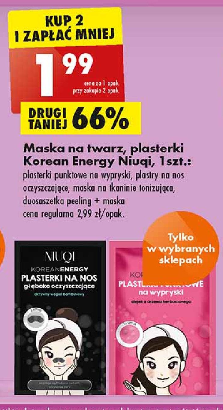 Rytuał oczyszczający peeling + maska Niuqi korean energy promocje