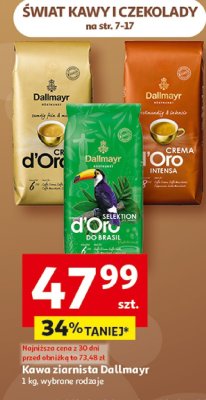 Kawa ziarnista Dallmayr 1 kg, wybrane rodzaje promocja