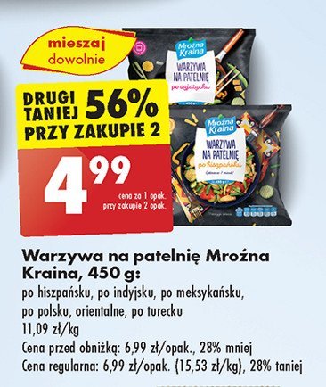 Warzywa na patelnię po hiszpańsku Mroźna kraina promocja