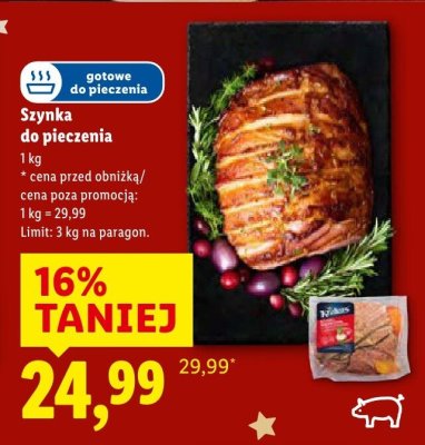Szynka do pieczenia promocja w Lidl