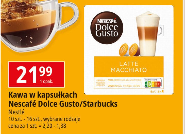 Kawa latte macchiato Nescafe dolce gusto promocja w Leclerc