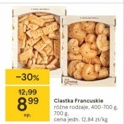 Ciastka francuskie serduszka Grona promocja