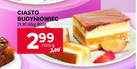 Ciasto budyniowiec Bizon promocja