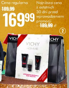 Zestaw w pudełku vichy homme: żel pod prysznic 200 ml + krem do twarzy 50 ml + dezodorant w kulce 50 ml Vichy zestaw promocja