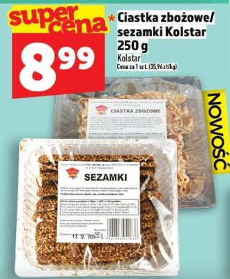 Ciastka zbożowe/sezamki Kolstar 250 g promocja w TOPAZ