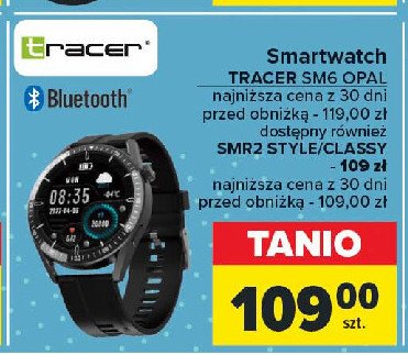 Smartwatch classy smr2 Tracer promocja w Carrefour