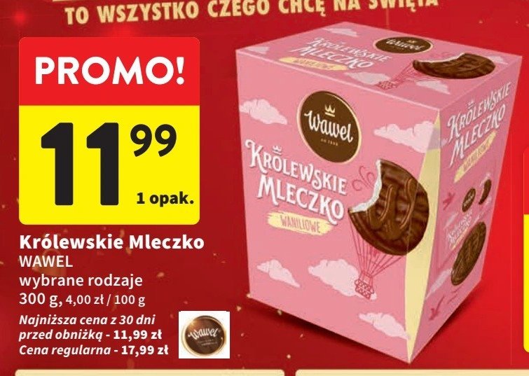 Królweskie mleczko waniliowe Wawel królewskie mleczko promocja