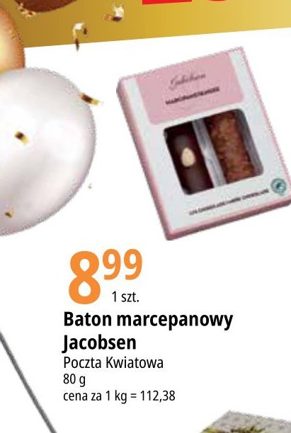 Baton marcepanowy jacobsen POCZTA KWIATOWA promocja