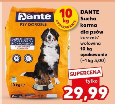 Sucha karma dla psów kurczak promocja w Kaufland