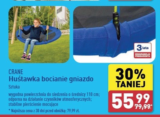 Huśtawka bocianie gniazdo CRANE promocja