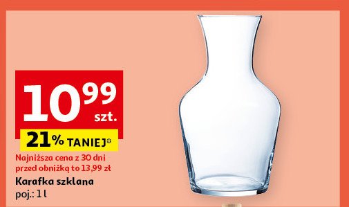 Karafka szklana 1 l promocja