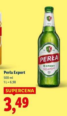 Piwo Perła Export promocja w Lidl