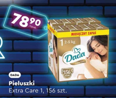 Pieluchy Dada Extra Care 1, 156 szt. promocja w Biedronka