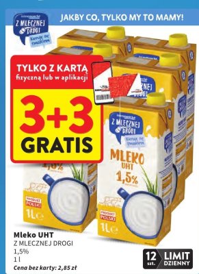 Mleko UHT 1,5% promocja w Intermarche