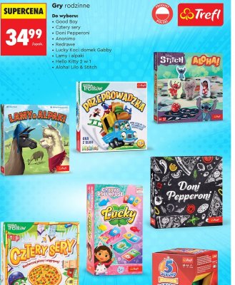 Gry rodzinne Lucky Koci domek Gabby Trefl promocja w Biedronka