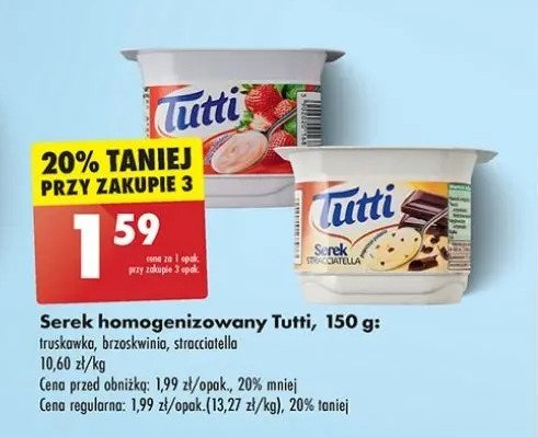 Serek truskawka Tutti promocja