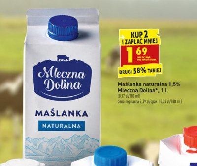 Maślanka naturalna Mleczna dolina promocja