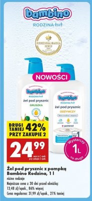 Żel pod prysznic odżywczy Bambino rodzina promocja
