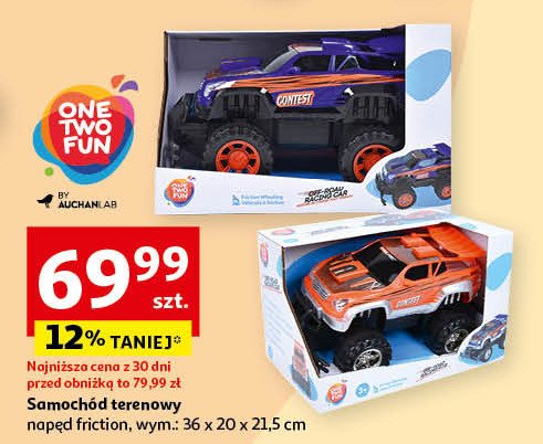 Samochód terenówka One two fun promocja