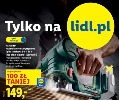 Akumulatorowa wyrzynarka i piła szablasta 2w1 promocja w Lidl