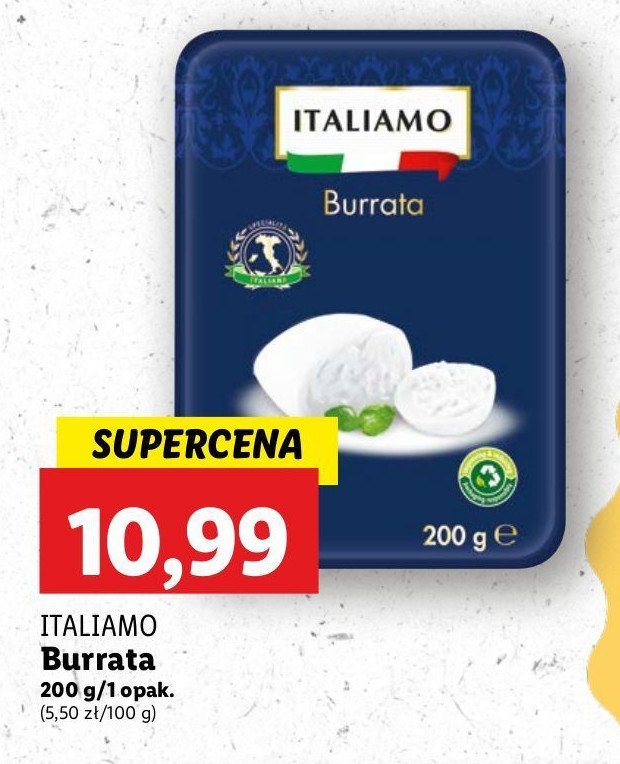 Ser burrata Italiamo promocja