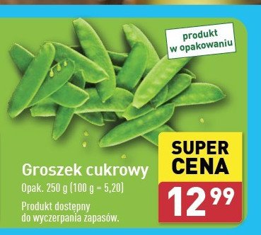 Groszek cukrowy zielony promocja w Aldi