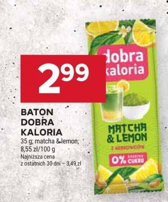 Baton matcha & lemon promocja w Stokrotka