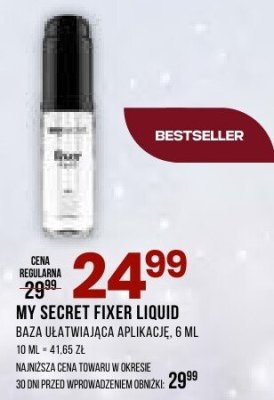 MY SECRET FIXER LIQUID BAZUJĄCY UTRWALAJĄCY MAKIJAŻ 6 ML promocja w Drogerie Natura