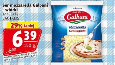 Ser mozzarella Galbani - wiórki 150g promocja w Prim Market