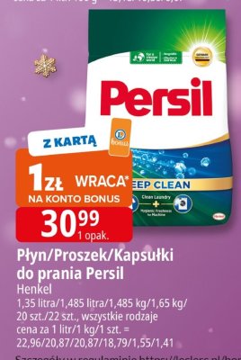 Płyn/Proszek/Kapsułki do prania Persil Henkel promocja w Leclerc