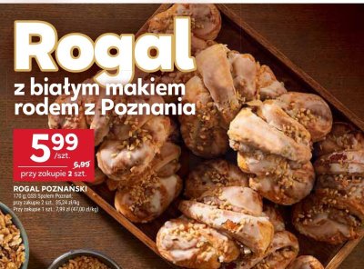 Rogal poznański z białym makiem rodem z Poznania 170g promocja w Stokrotka