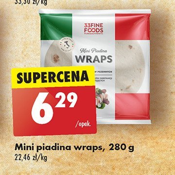 Mini piadina wraps 33 fine foods promocja