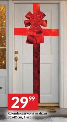 Kokarda czerwona na drzwi 33x42 cm promocja w Twój Market