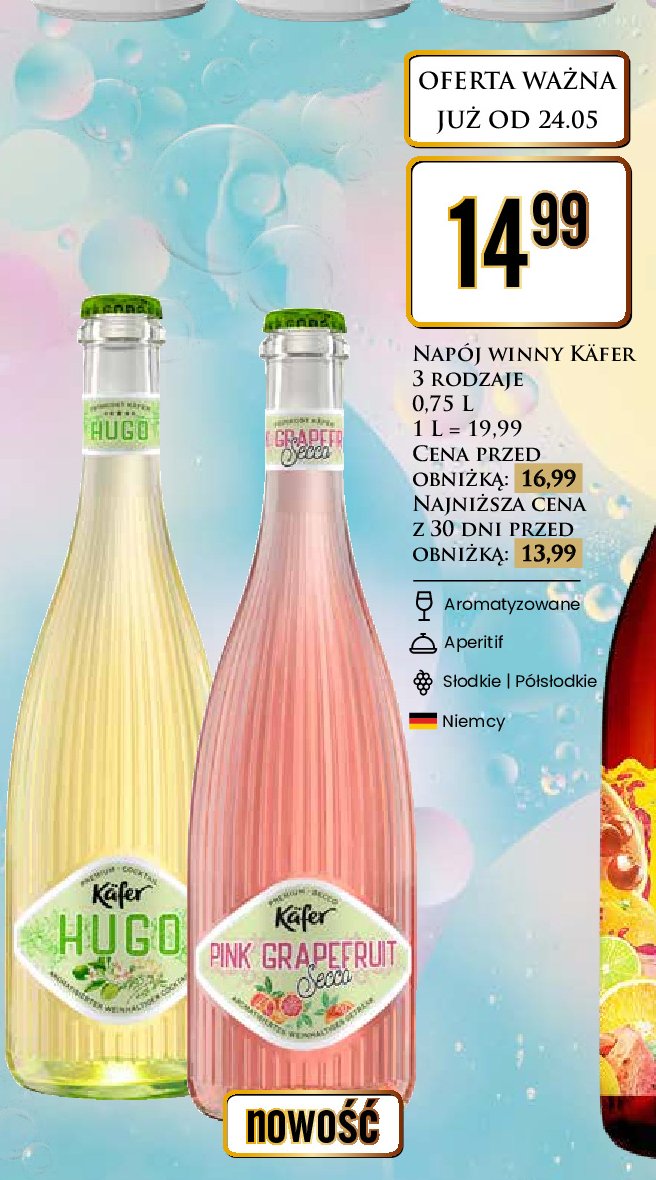 Wino Kafer pink grapefruit promocja