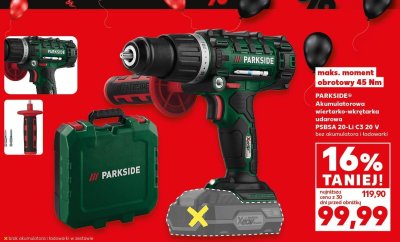 Wiertarko-wkrętarka akumulatorowa PSBSA 20-Li C3 20 V Parkside promocja w Kaufland