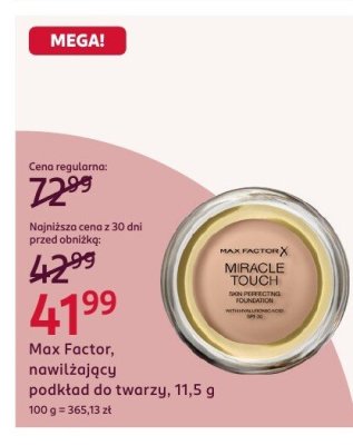 Nawilżający podkład do twarzy promocja w Rossmann