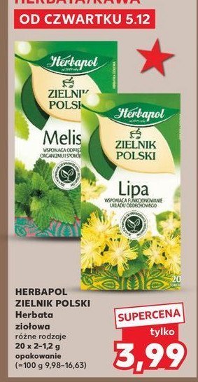 Herbatka lipa Herbapol zielnik polski promocja