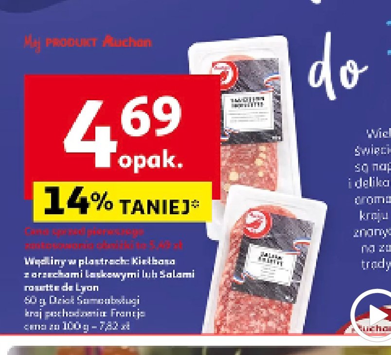 Salami rosette de lyon Auchan promocja