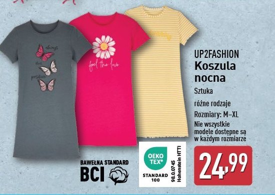 Koszula nocna Up2fashion promocja w Aldi