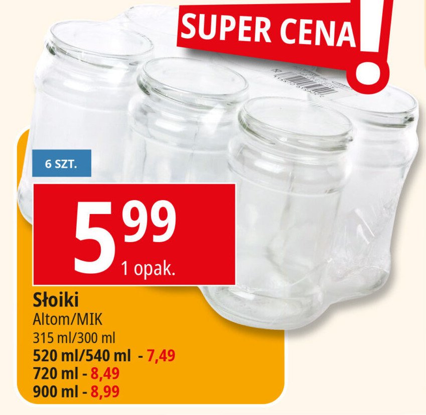 Słoik 720 ml Mik promocja