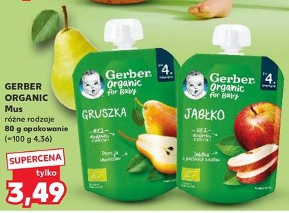 Deserek jab艂ko Gerber organic promocja