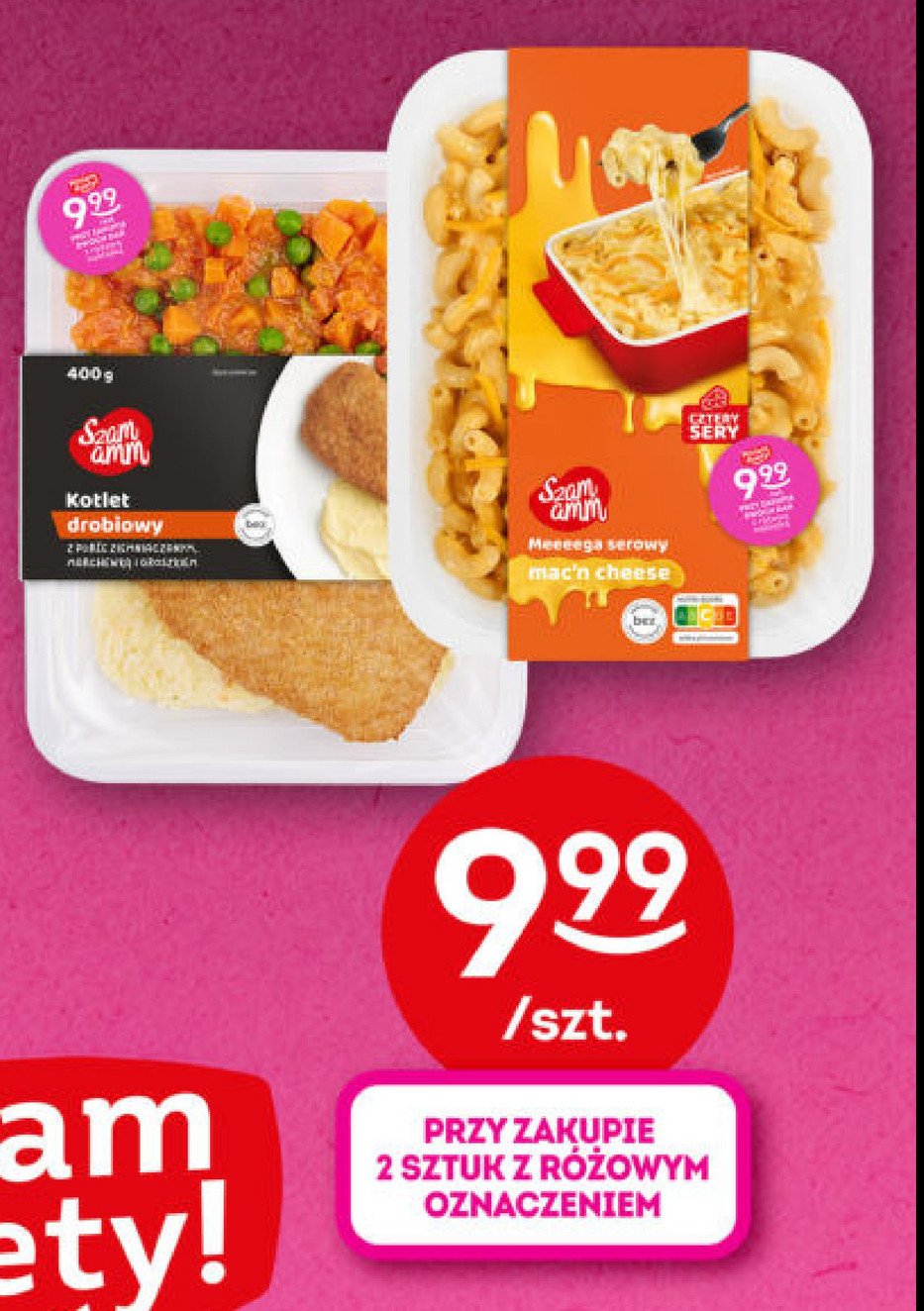 Danie mega serowe mac'n cheese Szamamm promocja w Żabka