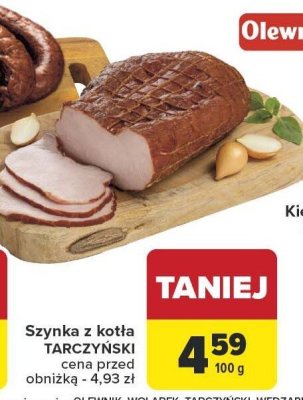 Szynka z kołra Tarczyński promocja w Carrefour