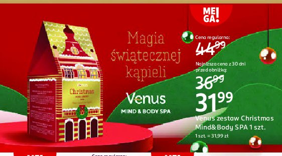 Zestaw w pidełku christmas mind & body Venus zestaw promocja